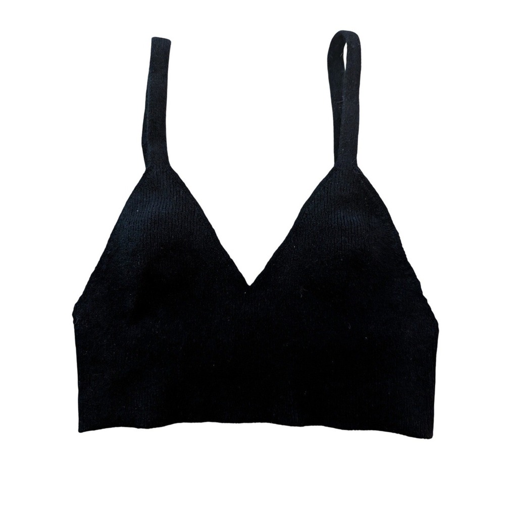 NAADAM Cashmere Blend Knit Bralette Crop Top Minimalist Chic Quiet Luxury Basic